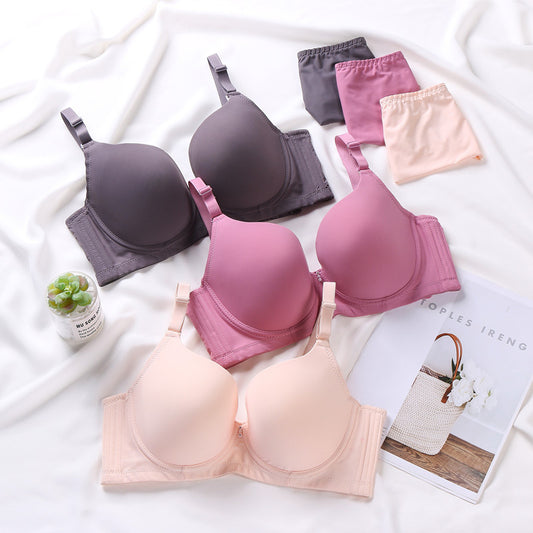 Smooth Non-marking Plus Size Bra Set