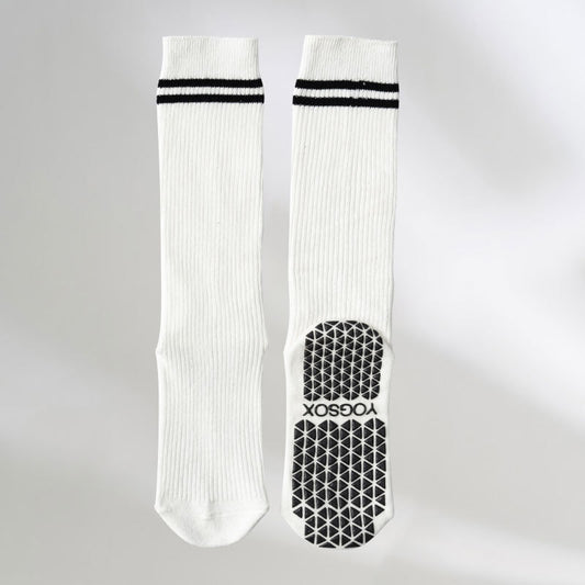 Long Color Block Pattern  Pure Cotton Fabric Professional Sports Socks