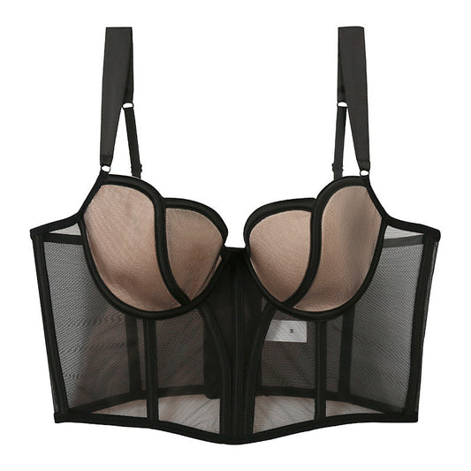 Luxurious and Noble Mesh Vest-style Bra