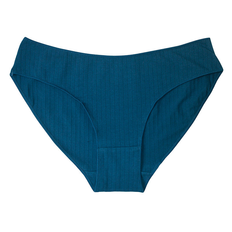 Mid-rise Seamless Butt-lifting Breathable Knitted Cotton Panties