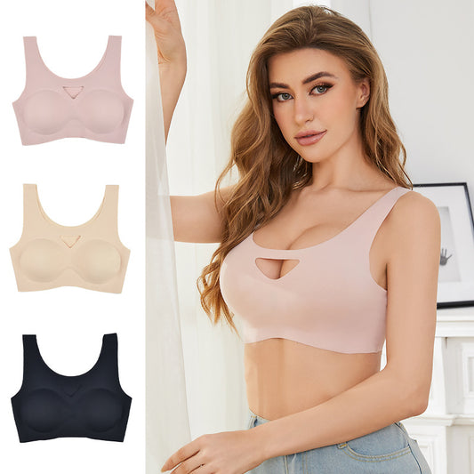 Seamless Underwear Yoga Sports Gathering Top Support Bra