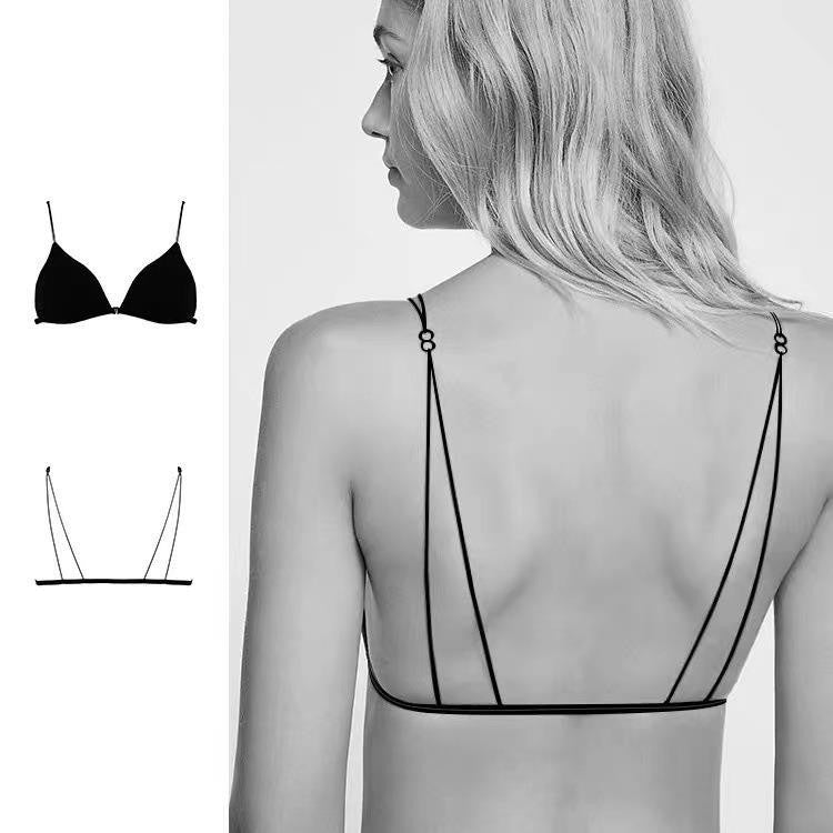 French Style Cotton Triangle Cup Bra Set